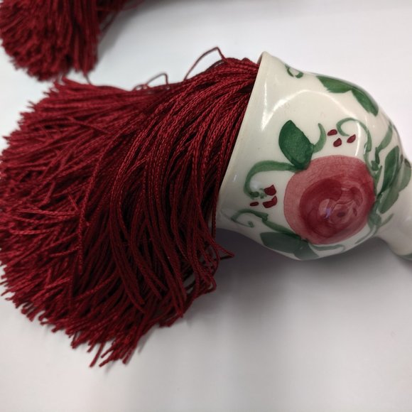 **PRICE REDUCED** Vintage Ceramic Curtain Tiebacks - Picture 3 of 10